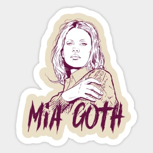 Mia The New Queen of Horror Sticker